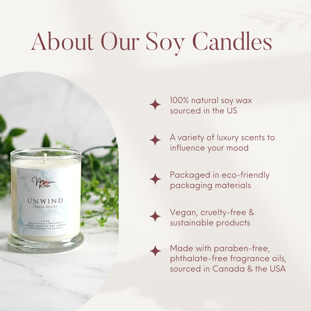 Calm Soy Candle – Maison Rose